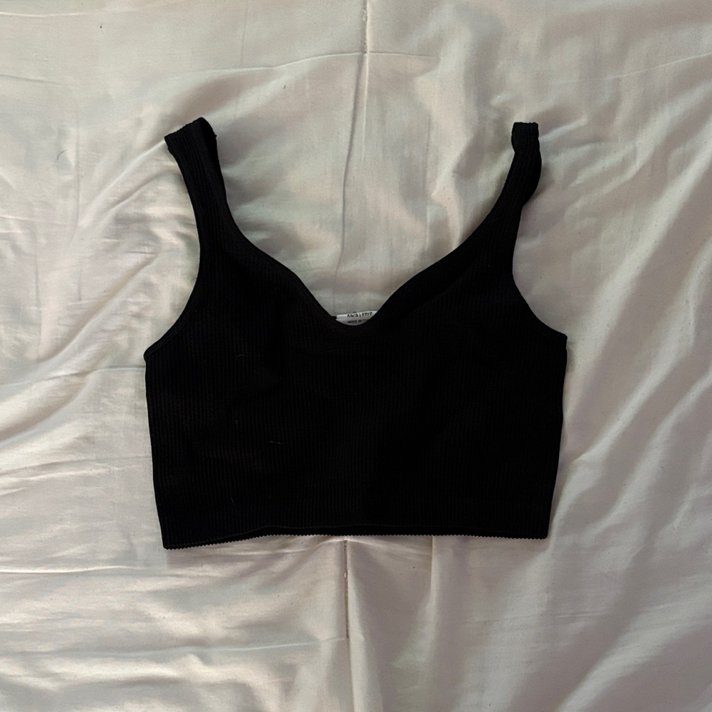 Cotton On Black Crop Top